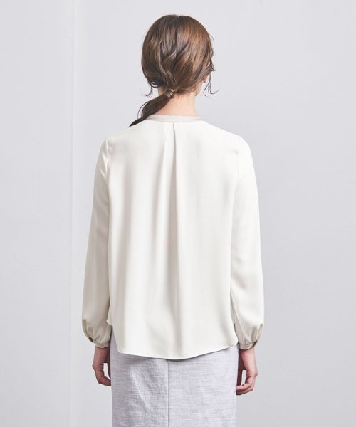 バイカラー パイピング ブラウス B82 W57 H84 着用サイズ：FREELT B75 W60 H83