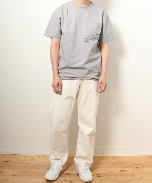 CONVERSE(CONVERSE)/【CONVERSE/コンバース】刺繍デザインポケット付きオーバーサイズ半袖Tシャツ(DRY・UVカット・COOL)/img23