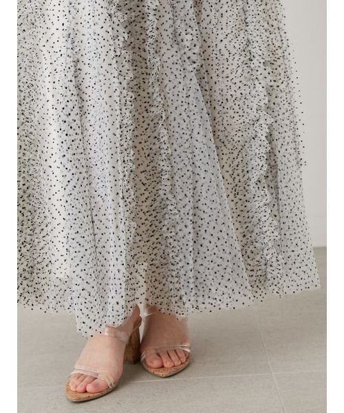 ランダムフリルチュールスカート 予めご了承ください