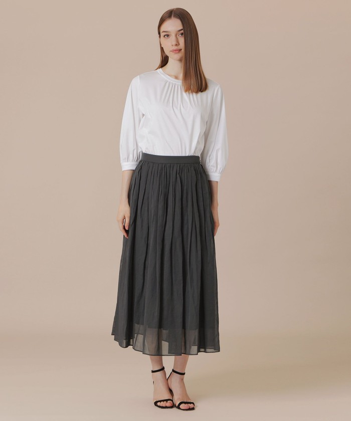 美品 MACKINTOSH ガスボイルオーガンジースカート セール】 ガスボイルオーガンジースカート （ロング・マキシ丈