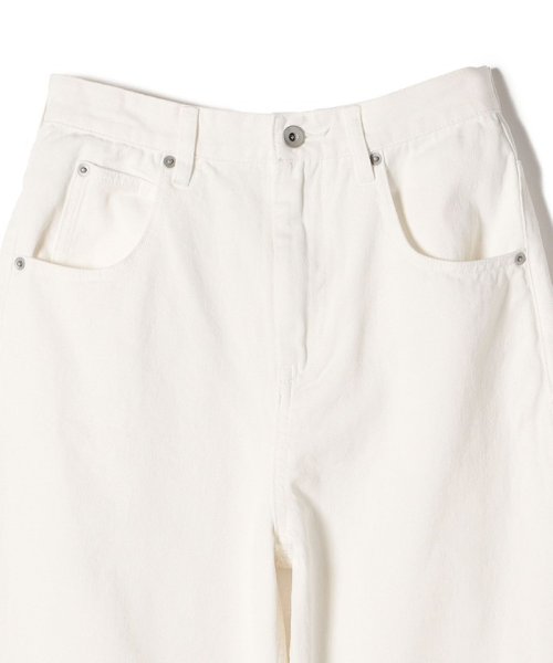 〈洗濯機可能〉セミ カーブ ホワイト デニム パンツ 