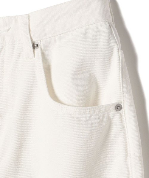 〈洗濯機可能〉セミ カーブ ホワイト デニム パンツ 