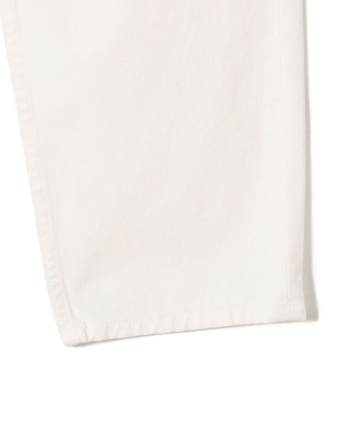 〈洗濯機可能〉セミ カーブ ホワイト デニム パンツ 