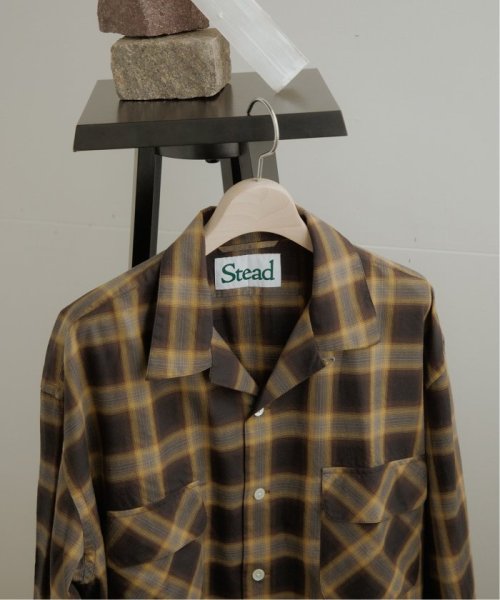 《予約》【J.S.Homestead / Stead】OMBRE OPEN SHIRT Stead Homestead