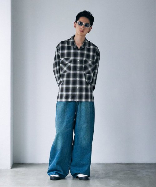 《予約》【J.S.Homestead / Stead】OMBRE OPEN SHIRT Stead Homestead