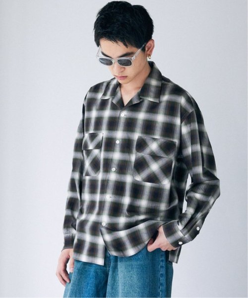《予約》【J.S.Homestead / Stead】OMBRE OPEN SHIRT Stead Homestead