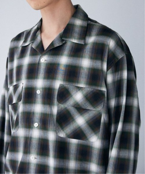 《予約》【J.S.Homestead / Stead】OMBRE OPEN SHIRT Stead Homestead