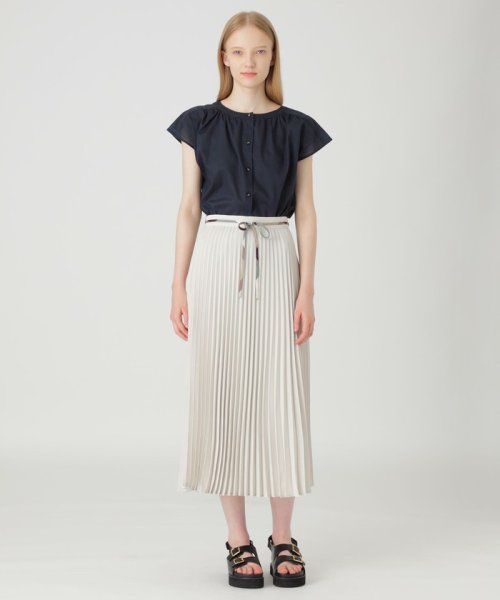 セール】【一部店舗限定】エアリーサテンプリーツスカート(506067138  