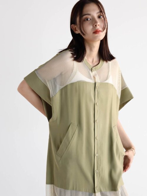 メッシュドッキングロングシャツ 人気・おすすめ｜使いやすい・旅行におすすめ 品質保証 全国発送 在庫限り