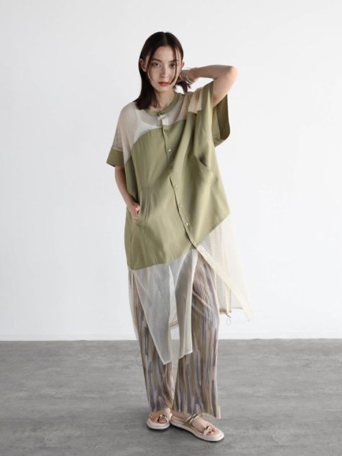 メッシュドッキングロングシャツ 人気・おすすめ｜使いやすい・旅行におすすめ 品質保証 全国発送 在庫限り