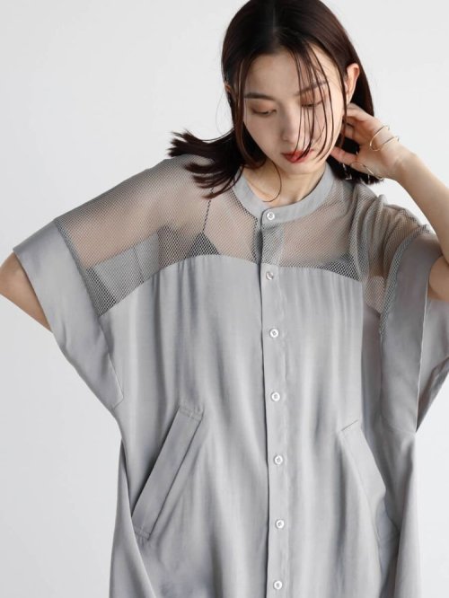 メッシュドッキングロングシャツ 人気・おすすめ｜使いやすい・旅行におすすめ 品質保証 全国発送 在庫限り