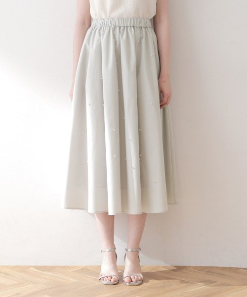 Couture Brooch(クチュールブローチ)/パール調デザインフレアスカート/img15