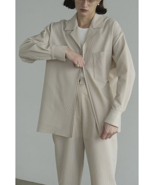 セール】SUCKER STRIPE ZIP SHIRT(506312933) | クラネ(CLANE) - MAGASEEK