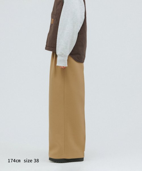 M TO R(M TO R)/［PANTS］【SUSTAINABLE】DOUBLETUCK WIDE PANTS/img11