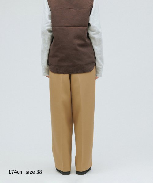 M TO R(M TO R)/［PANTS］【SUSTAINABLE】DOUBLETUCK WIDE PANTS/img12