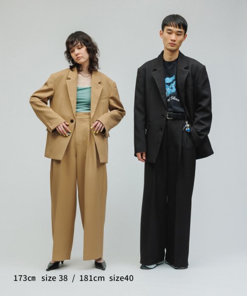 M TO R(M TO R)/［PANTS］【SUSTAINABLE】DOUBLETUCK WIDE PANTS/img28