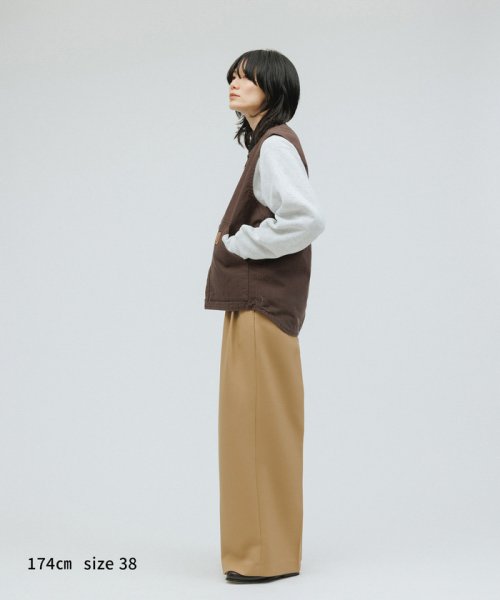 M TO R(M TO R)/［PANTS］【SUSTAINABLE】DOUBLETUCK WIDE PANTS/img36