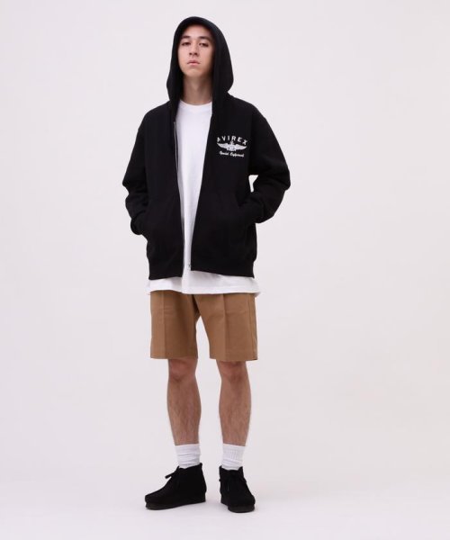 AVIREX(AVIREX)/VARSITY LOGO SWEAT ZIP UP PARKA /バーシティ ロゴ スウェット ジップアップ パーカー/img04