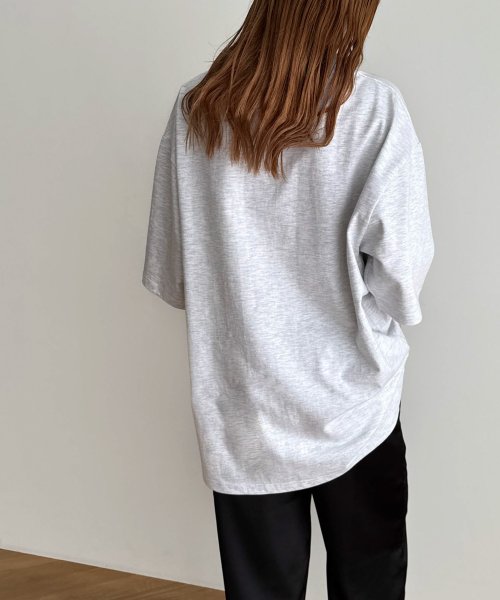 CANAL JEAN(キャナルジーン)/choice_cnl(チョイス) 胸刺繍オーバー半袖Tシャツ/img03