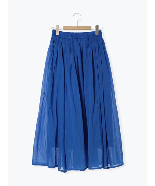 Samansa Mos2 blue(サマンサモスモス ブルー)/【Made in India】ボイルギャザースカート/img47