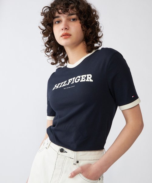 TOMMY HILFIGER(トミーヒルフィガー)/【FUDGE掲載】モノタイプフロッククルーネックTシャツ/img09