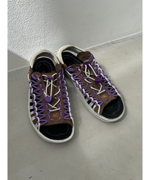 KEEN×emmi UNEEKⅡ OT ブラウン×パープル KEEN】UNEEK ／emmi | エミ