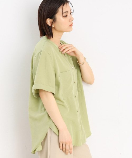 THE SHOP TK(ザ　ショップ　ティーケー)/【新色3COL入荷！/魅せる体型カバー服】Wポケット6分袖シャツ/洗える/img42