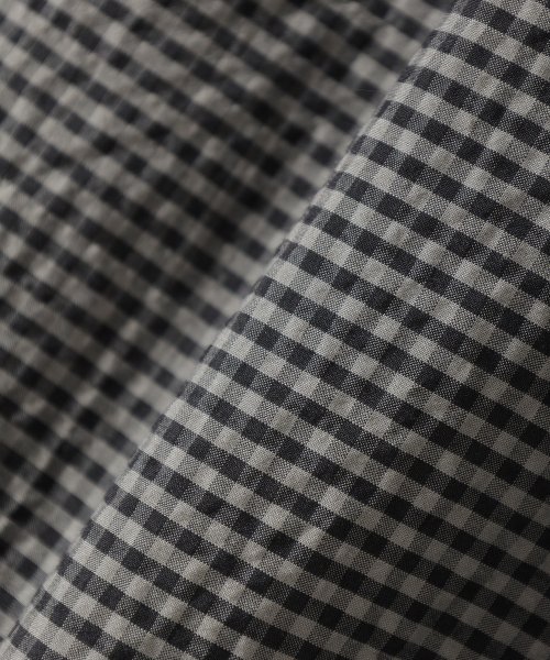 COLZA(コルザ)/ゆるシャツ トップス シャツ ブラウス 半袖 ショート丈 無地 チェック柄 /img14