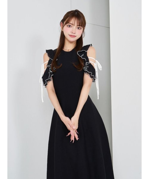 フリルリボンニットロングワンピース(506467151) | Darich(Darich 