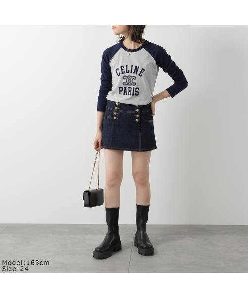 セール】CELINE スカート 2S328799U.07IN ミドルライズ ミニスカート  