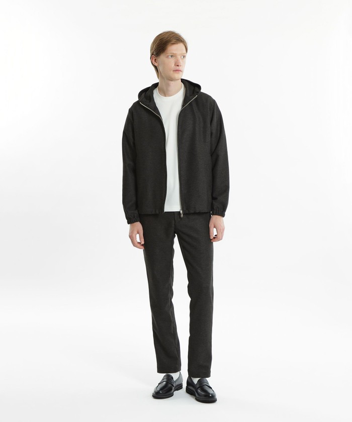 DanielWellington style／スウェット フーデッドパーカー セール】ストレッチ スウェット フーデッドパーカー プル