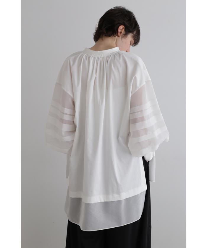 LE PHILシアーボイルコンビブラウス