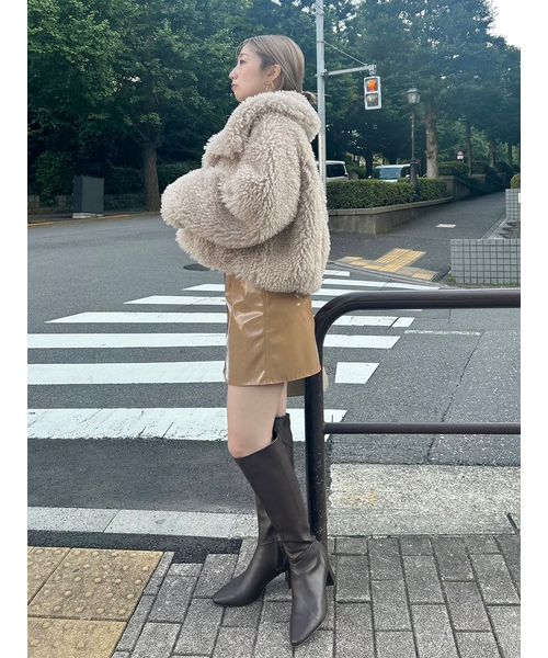 2wayカラープードルファーコート(506500674)|阪急百貨店公式 2wayカラープードルファーコート(506500674)|阪急百貨店公式