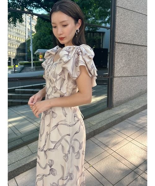 リボンスリーブデザインワンピース(506500697)｜阪急百貨店公式通販  