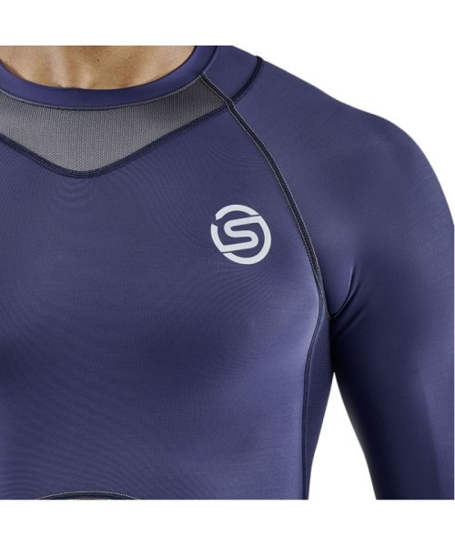 SKINSスポーツウェア 長袖アンダーシャツ & ロングパンツ セット 雄弁 