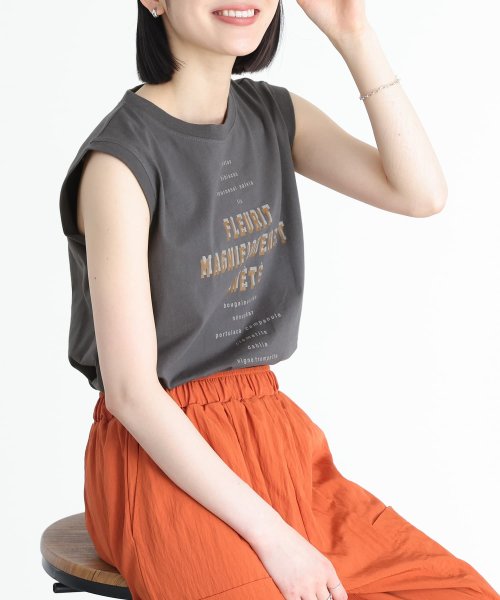 osharewalker(オシャレウォーカー)/『ロゴフレンチスリーブTシャツ』/img16