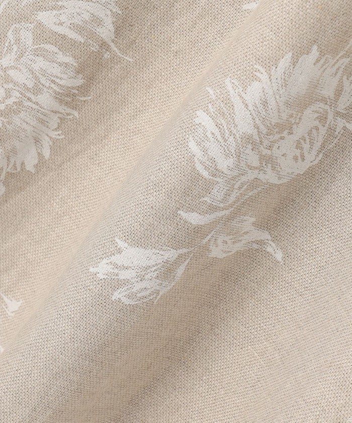 洗える】リネンオックスフラワープリント スカート(506520946)｜阪急