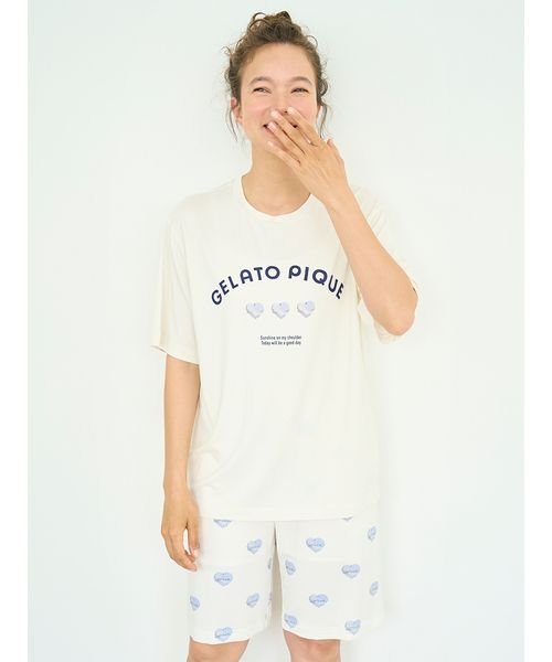 gelato pique(gelato pique)/【接触冷感】【UNISEX】ワンポイントTシャツ/img10