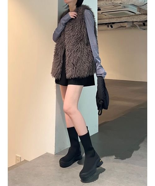 vibram ソールニットショートブーツ(506526664)｜阪急百貨店公式通販 