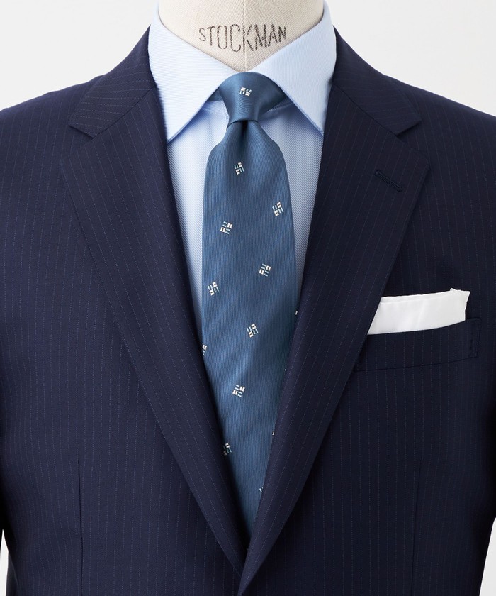 green label relaxing フラノストライプ2B スーツ 3ピース UNITED ARROWS green label relaxing - 【NAVY】フラノ ストライプ 2B