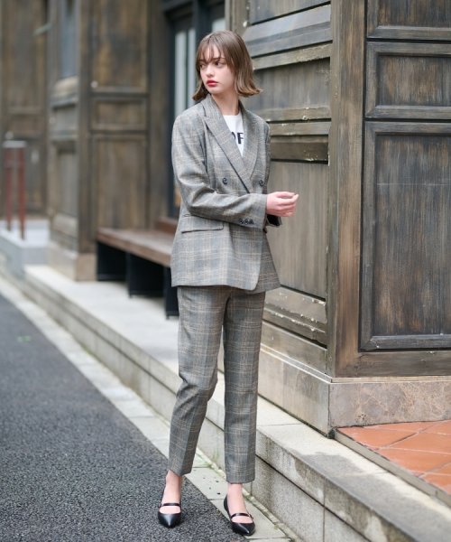 サキソニーグレンチェックジャケット(506421569) | ドレステリア  