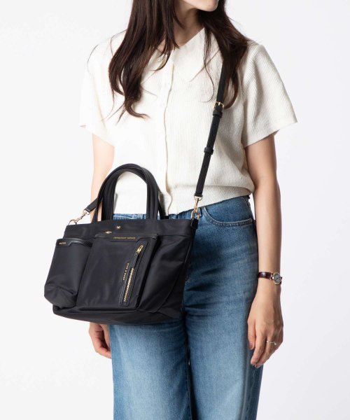 ANYA HINDMARCH(アニヤハインドマーチ)/アニヤ ハインドマーチ  ANYA HINDMARCH 5050925 193474 トートバッグ Multi Pocket E/W Tote Mini in /img12