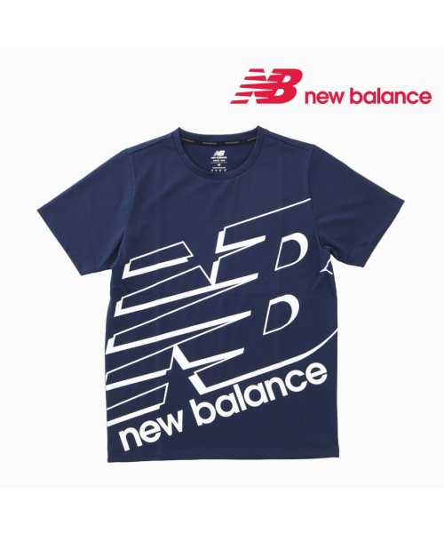 new balance(ニューバランス)/ニューバランス new balance メンズ レディース Tシャツ ビッグロゴ ショートスリーブTシャツ スポーツ　速乾 NB－AMT31078/img09