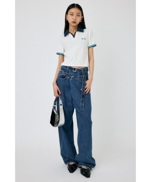 moussy(マウジー)/DOUBLE COLLAR PILE SKIPPER Tシャツ/img01