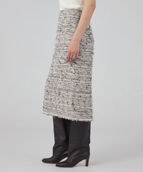 グレブリアンファンシーツイード タイトストレートスカート(506606868  