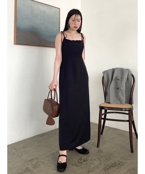 ビスチェデザインサテンキャミワンピース(506525742)｜阪急百貨店公式  