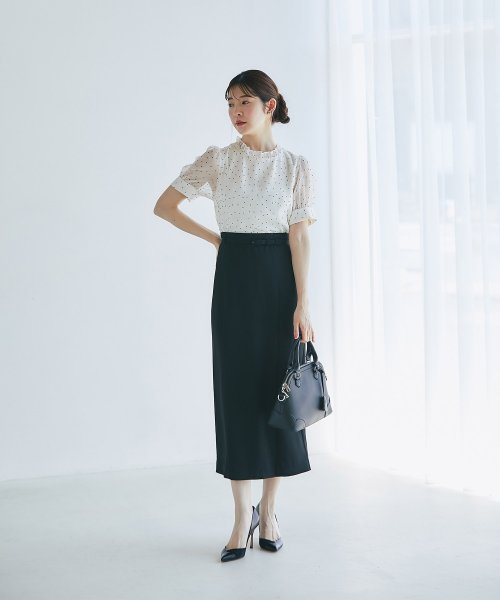 tocco closet luxe(トッコクローゼットリュクス)/ベルト付きロングタイトスカート/img12