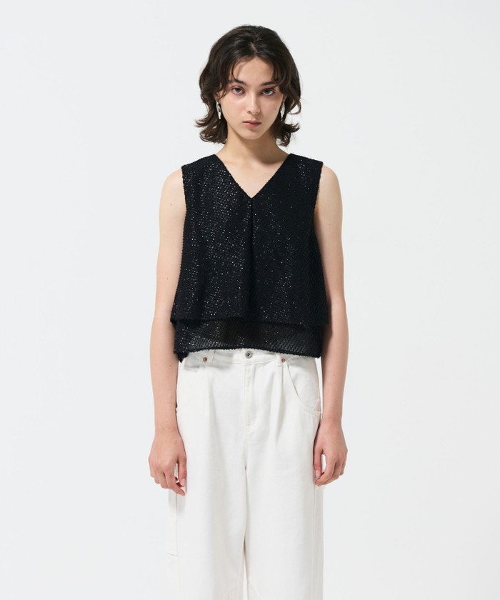 シフォンカットジャガードトップ シフォンカットジャガードトップ / GRACE CONTINENTAL | GRACE