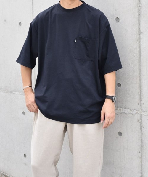 SHIPS any MEN(シップス　エニィ　メン)/*SHIPS any: リラックス ワンポイント ピスネーム ポケット Tシャツ（セットアップ対応）◇/img13