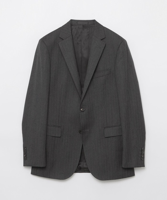 カラーストライプグレーヘリンボーンスーツ(506458769)｜HANKYU MEN'S
